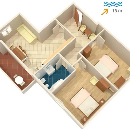 By The Sea Kali, Ugljan - 837 Apartamento